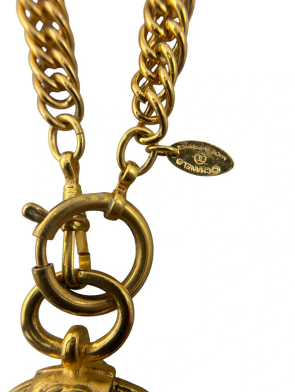 Chanel Vintage Gold-Plated Magnifyer Necklace